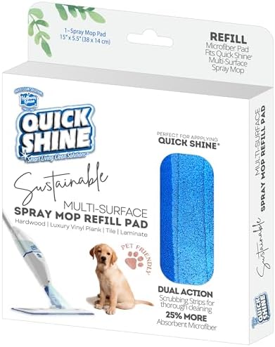 Quick Shine Effortless Mopping with Reusable Spray Mop