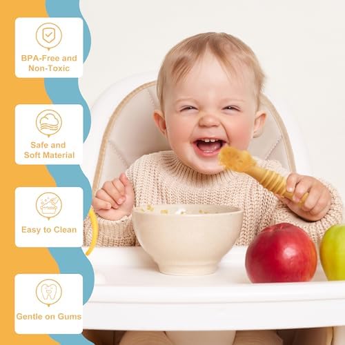 DF DUALFERV silicone baby spoons 8-pc set for weaning