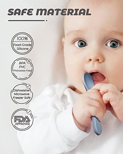 DF DUALFERV 10 Pcs Silicone Baby Utensils Set