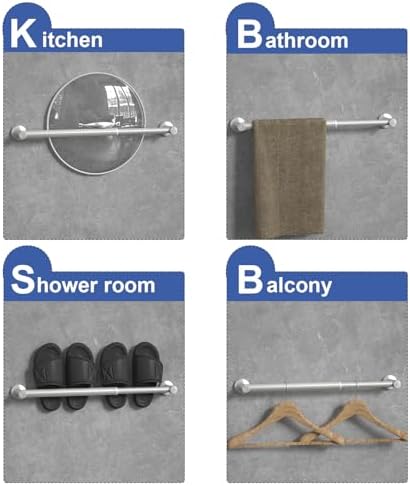 Adjustable Towel Bar for Bathroom 14-245 inch
