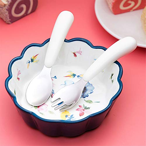 Kirecoo Toddler Flatware Set 2PCS BPA Free Stainless Steel