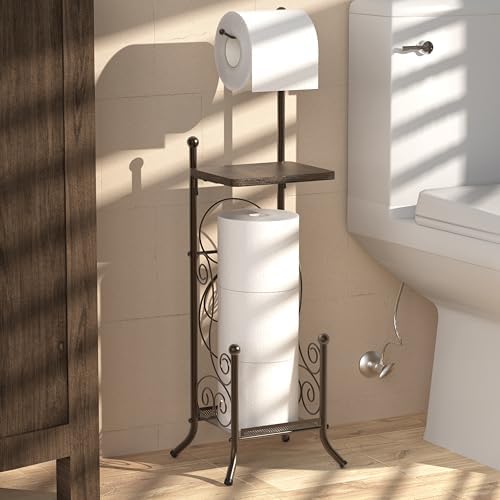 Simple Houseware English Style Toilet Tissue Holder Stand