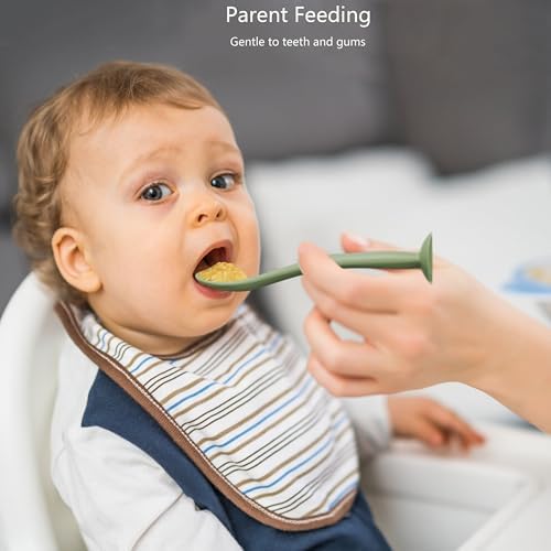 Safe Silicone Baby Feeding Spoons Set for Babies