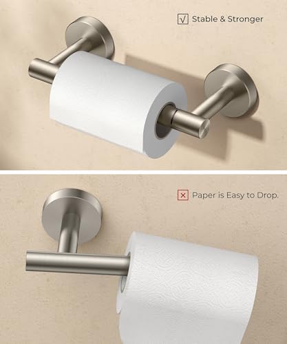 FORIOUS Rust-Proof Double-Post Toilet Paper Holder