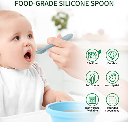 MEFAN Silicone Feeding Spoons