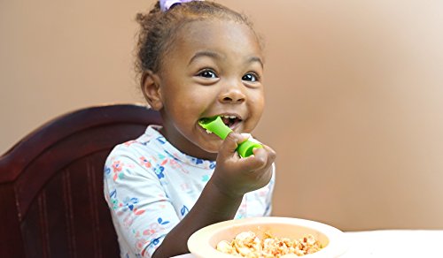 Safe silicone training spoon for baby