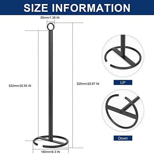 Sturdy Rust-Resistant Space-Saving Toilet Paper Holder Stand