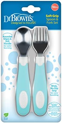 Dr Browns Safe Soft Grip Baby Utensil Set for Toddlers