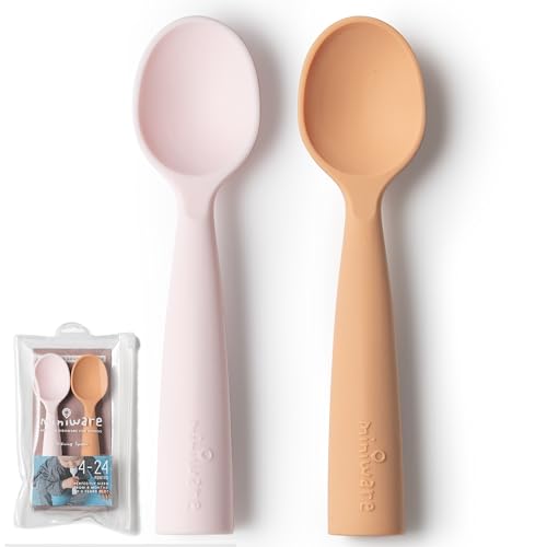 BPA-Free Silicone Baby Spoon Self-Feeding for 6 Months