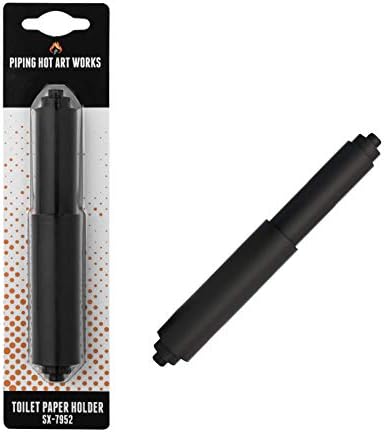 Black Toilet Paper Holder Spring Rod Replacement - 6 Inch Durable Plastic Spindle