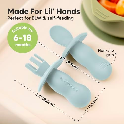 KeaBabies Baby Self-Feeding Set