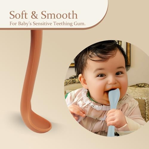 Miniguysa Silicone Toddler Fork Spoon Set