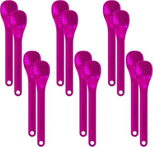 TalkTools Bumpy Magenta Spoons - Texture-friendly Design for oral awareness
