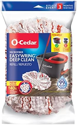 O-Cedar Microfiber Cloth Mop Refill Deep Cleaning Power