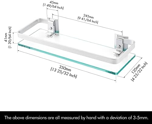 Sturdy Glass Shelves for Bathroom Storage