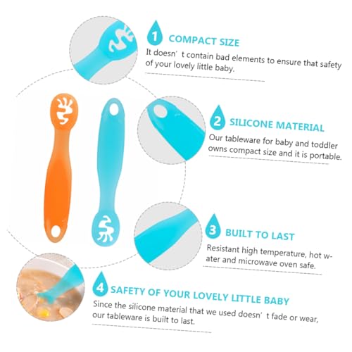 Essential Silicone Safe Utensils Trainer for 1-Year-Old