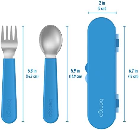Bentgo Kids Stainless Steel Utensil Set - Reusable for School Travel