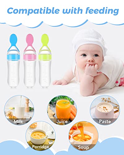 3 Pack Baby Silicone Feeder Set