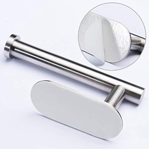Stainless Steel Toiletpaper Holder Self-Adherring No Drilling Required