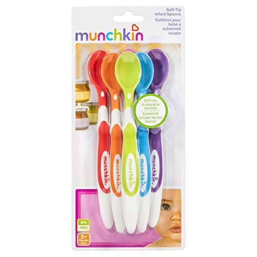 Munchkin 10062 Soft-Tip Self-Feeding infant spoons 6 pack