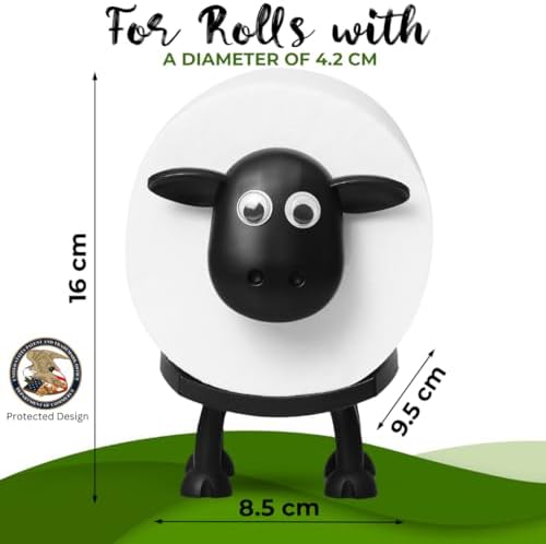 Adorable Sheep Toilet Roll Holder Set