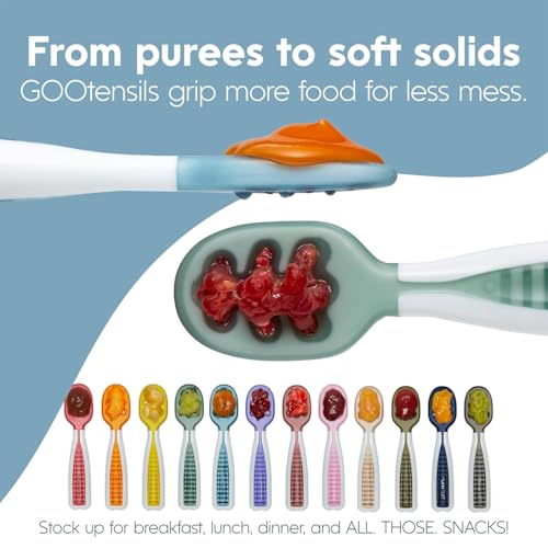 NumNum Baby Spoons Set Blue Orange
