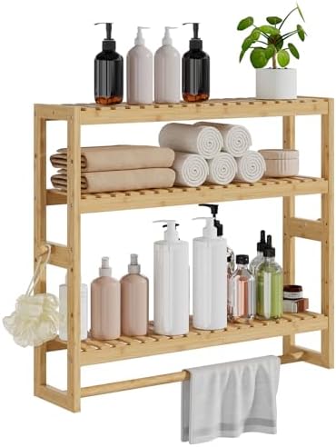 RRX Adjustable Bathroom Organizing Shelf Beige