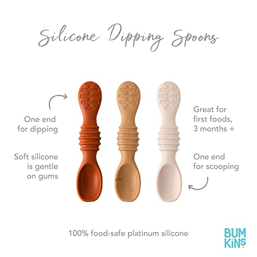 Perfect for Baby-Led Weaning 4-Mos 3-PK Beige and Brown