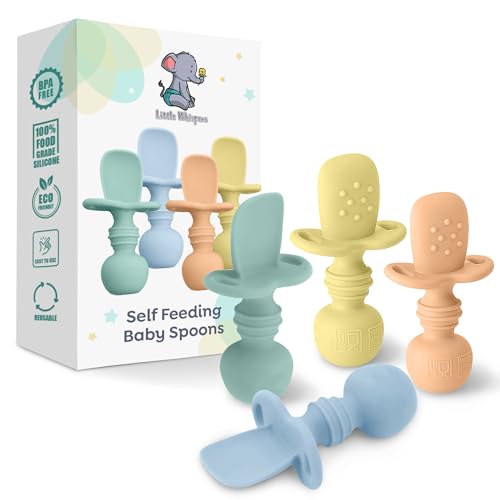 Just 6 Months - Baby Silicone Spoons Set for Little Hands and Giggles