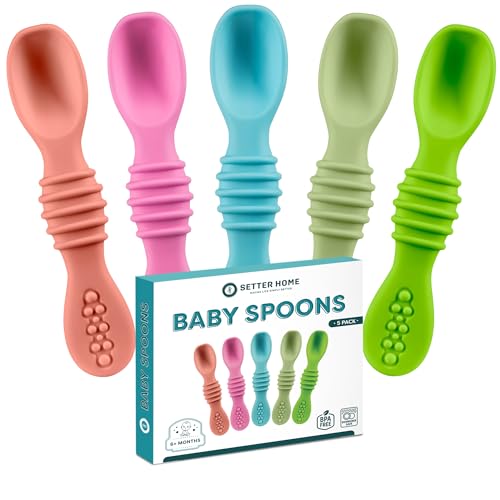 Sturdy Silicone Baby Spoons