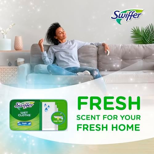 Swiffer Sweeper Wet Mopping Cloths Clean Floors with Depth and Durability