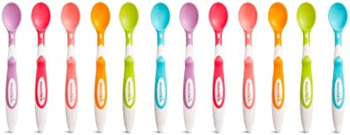Love Feeding Time with Munchkin Soft Tip Baby Spoons BPA Free 12 Pack