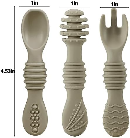 PandaEar Silicone Baby Feeding Set for 6 Month-olds