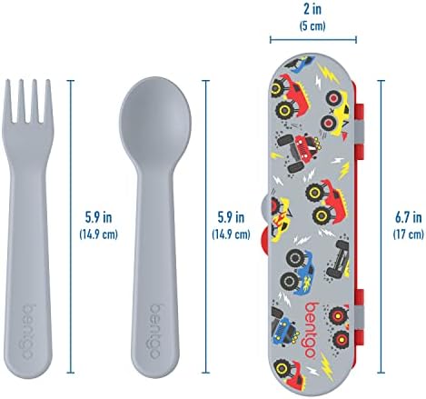 Bentgo Reusable Plastic Kids Utensil Set