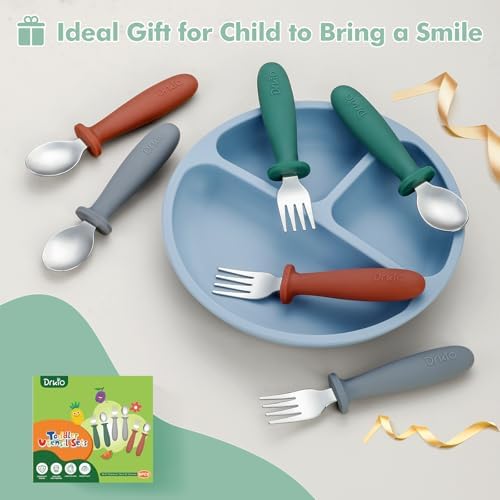 DRKIO 6-Piece Toddler Utensil Set