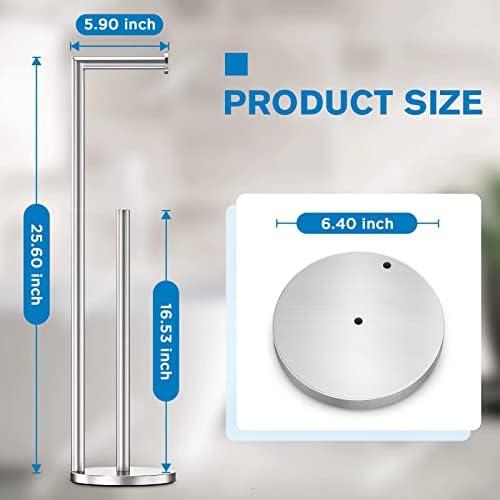 BaththSturdy Toilet Paper Holder Stand