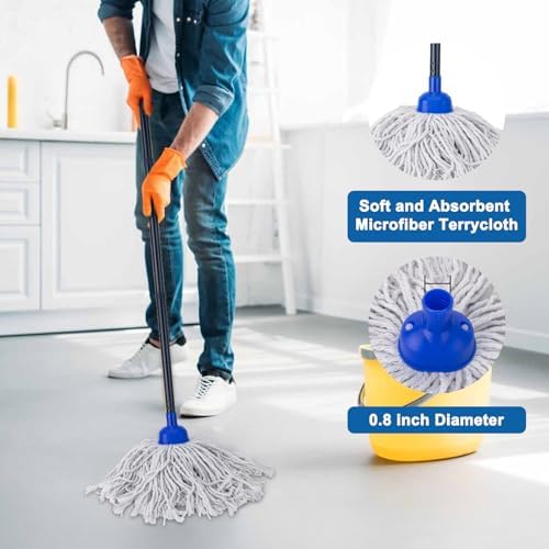 Lightweight Durable Mop Head for Microfiber Cloths