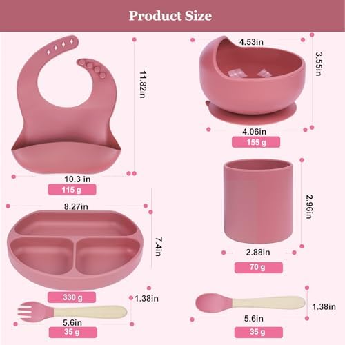 Adorable Silicone Baby Feeding Set