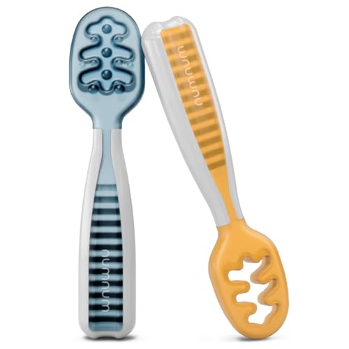 NumNum Baby Spoons Set Blue Orange