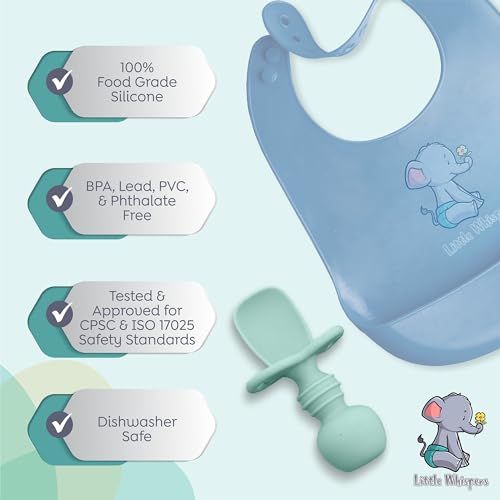 Just 6 Months - Baby Silicone Spoons Set for Little Hands and Giggles