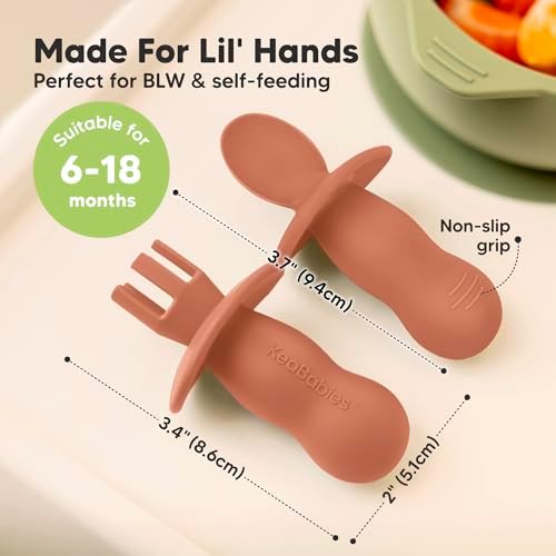 BLW Baby Utensils Set for Safety and Durability