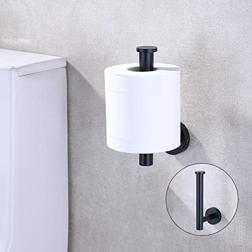 TASTOS Matte Black Toilet Paper Holder