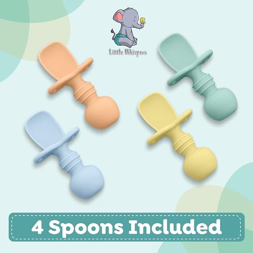 Just 6 Months - Baby Silicone Spoons Set for Little Hands and Giggles