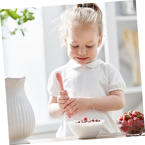 MAGICLULU 4pcs Silicone Spoons for Infants