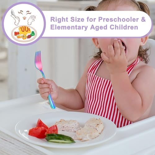 Perfect for Kids E-far Rainbow Toddler Utensils Set