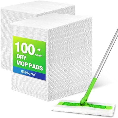 UNIMADE Dry Mop Cloths 100 Pack for Swiffer Sweeper