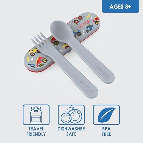 Bentgo Reusable Plastic Kids Utensil Set