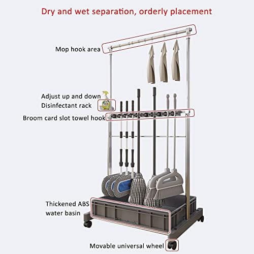 Sturdy Commercial Mop Rack Easy to Use Durable