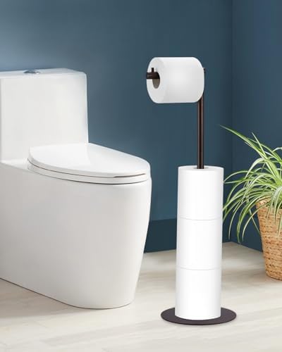Space-Saving Toilet Paper Holder Stand