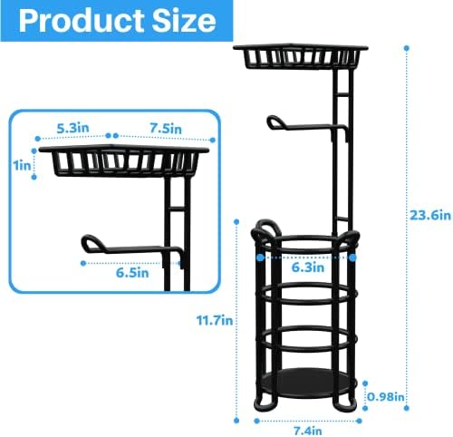 Organize Your Restroom with KeFantaToilet Paper Holder Stand with Shelves